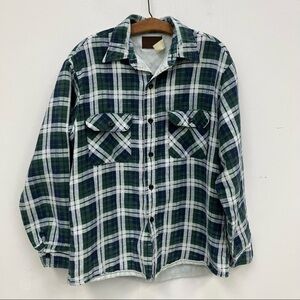 Vintage Sportswear Quilted Plaid Button Down